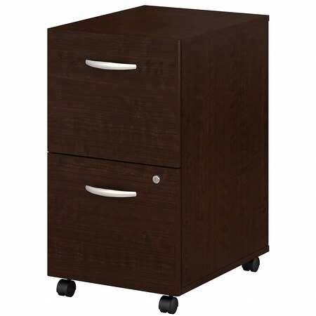 Bush Business Furniture Series C 2 Drawer Mobile File Cabinet in Mocha Cherry - Assembled WC12952SU